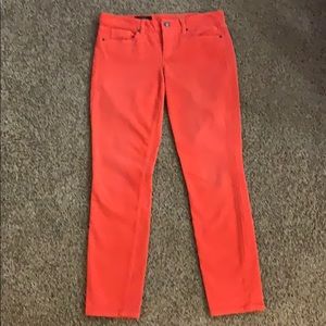 J. Crew Toothpick coral women’s corduroy (size 27)